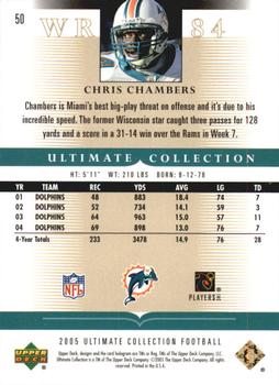 2005 Upper Deck Ultimate Collection #50 Chris Chambers Back