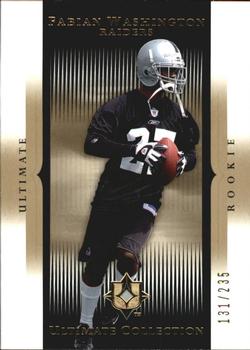 2005 Upper Deck Ultimate Collection #144 Fabian Washington Front
