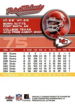 2005 Ultra #75 Priest Holmes Back