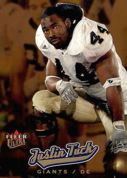 2005 Ultra #222 Justin Tuck Front