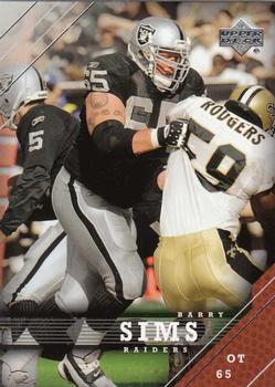 2005 Upper Deck #137 Barry Sims Front