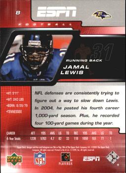 2005 Upper Deck ESPN #8 Jamal Lewis Back