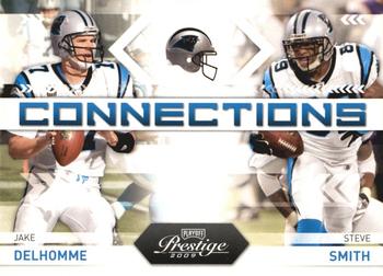 2009 Playoff Prestige - Connections #10 Jake Delhomme / Steve Smith Front