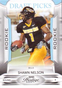 2009 Playoff Prestige - Draft Picks Light Blue #197 Shawn Nelson Front