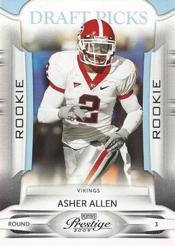 2009 Playoff Prestige - Draft Picks Light Blue #108 Asher Allen Front