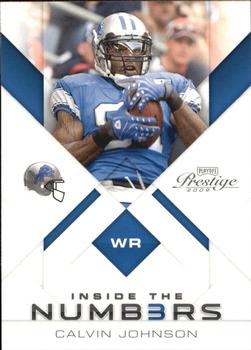 2009 Playoff Prestige - Inside the Numbers #6 Calvin Johnson Front