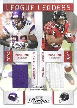 2009 Playoff Prestige - League Leaders Materials #23 Adrian Peterson / Michael Turner / DeAngelo Williams / Clinton Portis Front