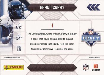 2009 Playoff Prestige - NFL Draft #1 Aaron Curry Back