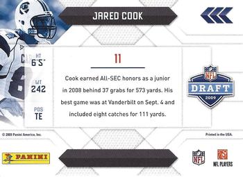 2009 Playoff Prestige - NFL Draft #11 Jared Cook Back