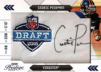 2009 Playoff Prestige - NFL Draft Autographed Patch Draft Logo #28 Cedric Peerman Front