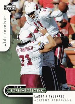 2005 Upper Deck Foundations #1 Larry Fitzgerald Front