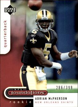 2005 Upper Deck Foundations #104 Adrian McPherson Front