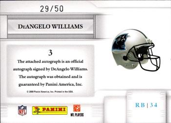 2009 Playoff Prestige - Preferred Signatures #3 DeAngelo Williams Back