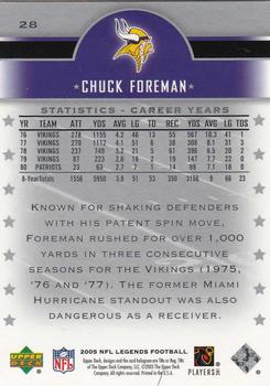 2005 Upper Deck Legends #28 Chuck Foreman Back