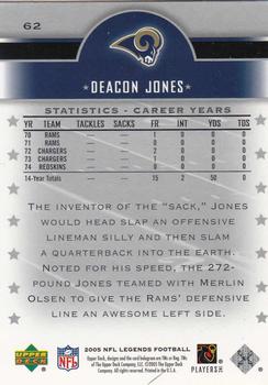 2005 Upper Deck Legends #62 Deacon Jones Back