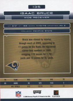2006 Playoff Absolute Memorabilia #135 Isaac Bruce Back