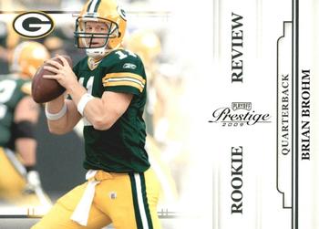 2009 Playoff Prestige - Rookie Review #4 Brian Brohm Front
