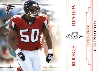 2009 Playoff Prestige - Rookie Review #9 Curtis Lofton Front