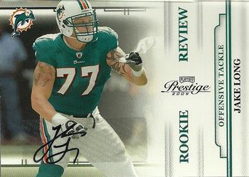 2009 Playoff Prestige - Rookie Review Autographs #23 Jake Long Front