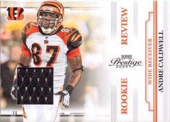 2009 Playoff Prestige - Rookie Review Materials #1 Andre Caldwell Front