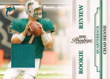 2009 Playoff Prestige - Rookie Review Materials #5 Chad Henne Front