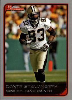 2006 Bowman #54 Donte Stallworth Front