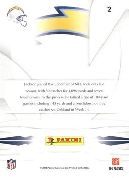 2009 Playoff Prestige - True Colors #2 Vincent Jackson Back
