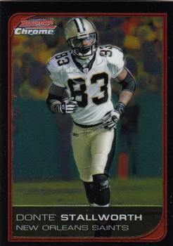 2006 Bowman Chrome #190 Donte' Stallworth Front