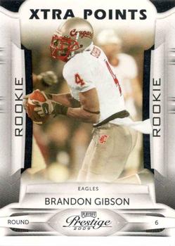 2009 Playoff Prestige - Xtra Points Black #111 Brandon Gibson Front