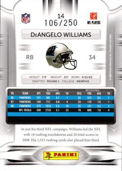 2009 Playoff Prestige - Xtra Points Gold #14 DeAngelo Williams Back