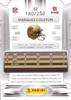 2009 Playoff Prestige - Xtra Points Gold #62 Marques Colston Back