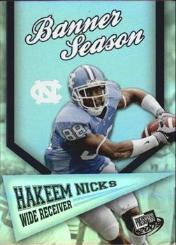2009 Press Pass - Banner Season #BS-12 Hakeem Nicks Front
