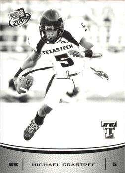 2009 Press Pass - Black and White #24 Michael Crabtree Front