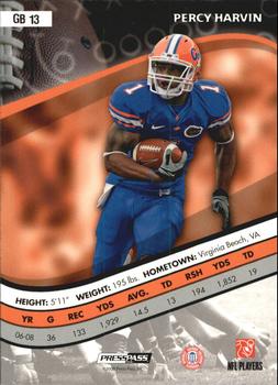 2009 Press Pass - Game Breakers #GB13 Percy Harvin Back