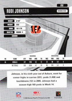 2006 Donruss Elite #22 Rudi Johnson Back
