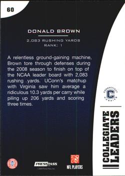 2009 Press Pass - Reflectors #60 Donald Brown Back