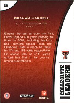 2009 Press Pass - Reflectors #68 Graham Harrell Back