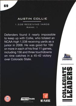 2009 Press Pass - Reflectors #69 Austin Collie Back