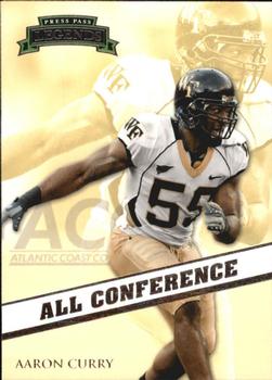 2009 Press Pass Legends - All Conference #AC-8 Aaron Curry Front