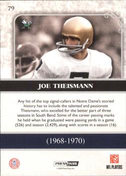2009 Press Pass Legends - Bronze #79 Joe Theismann Back