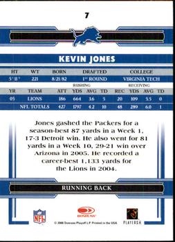 2006 Donruss Threads #7 Kevin Jones Back