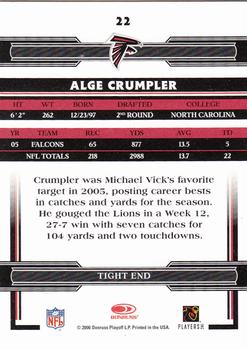 2006 Donruss Threads #22 Alge Crumpler Back
