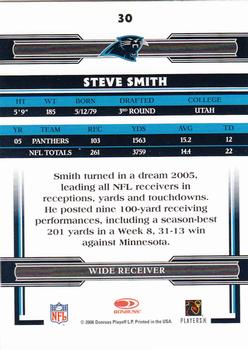 2006 Donruss Threads #30 Steve Smith Back
