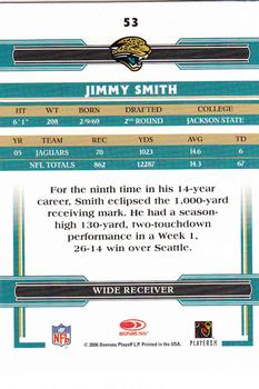 2006 Donruss Threads #53 Jimmy Smith Back