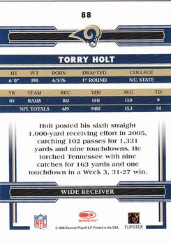 2006 Donruss Threads #88 Torry Holt Back