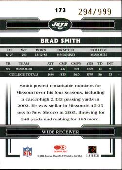 2006 Donruss Threads #173 Brad Smith Back