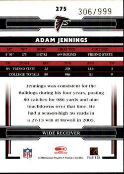 2006 Donruss Threads #275 Adam Jennings Back