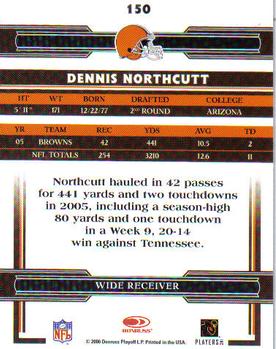 2006 Donruss Threads #150 Dennis Northcutt Back