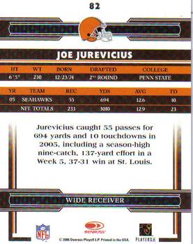 2006 Donruss Threads #82 Joe Jurevicius Back