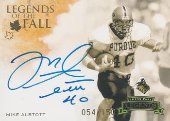 2009 Press Pass Legends - Legends of the Fall Autographs #LF-MA Mike Alstott Front
